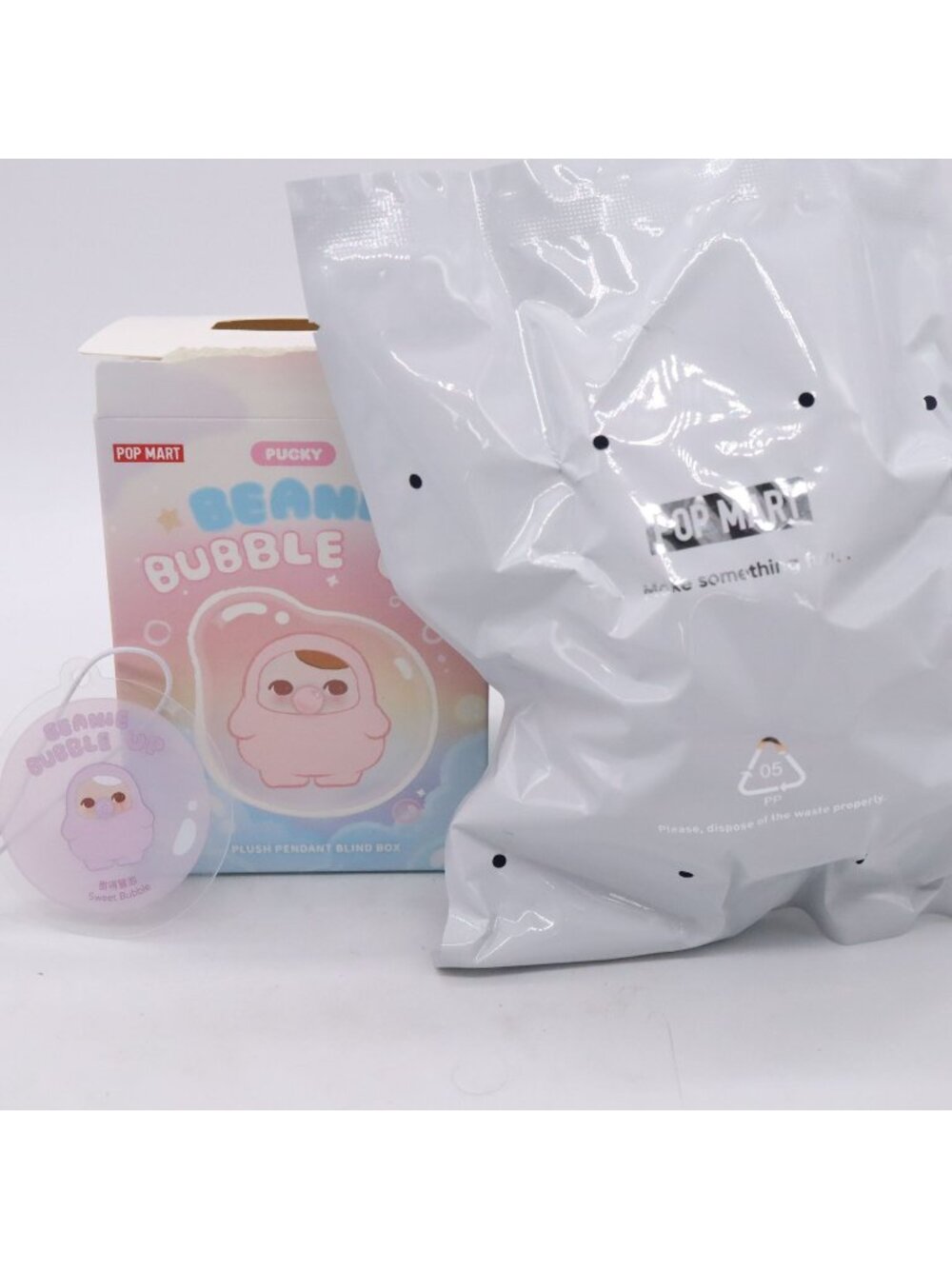 Pucky SWEET BUBBLE Beanie Bubble Up Series Plush Pendant Pop Mart Sealed Bag